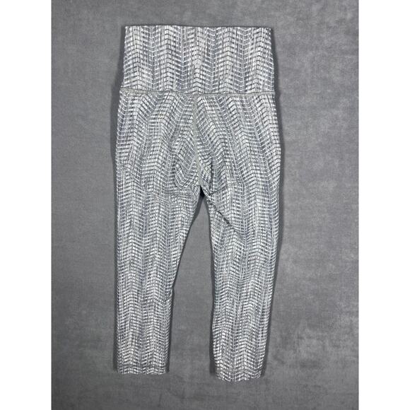 Lululemon Wunder Under Legging Women's 4 Gray Jacquard Elastic Waist Performance - Picture 2 of 8